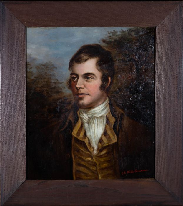 E.E. Webberbourne after Nasmyth - Early 20th Century Oil, Portrait of Robert Burns