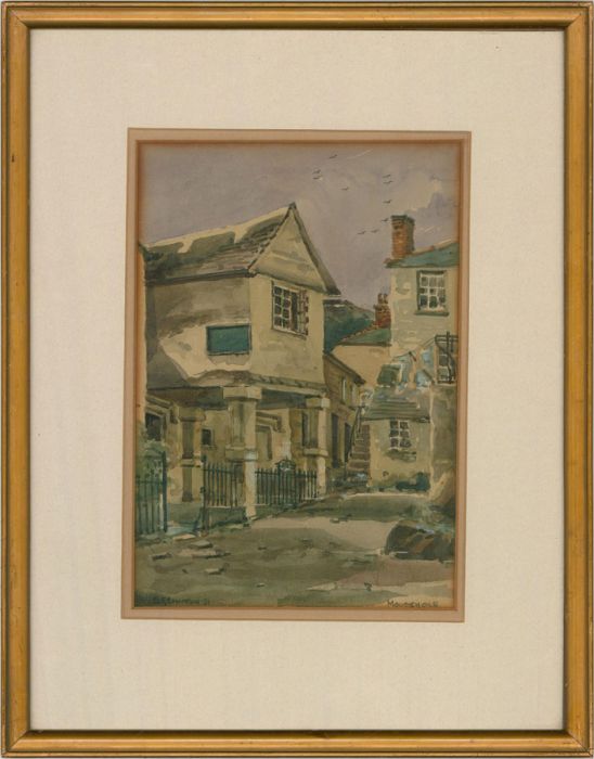 C. E. Compton  - 1921 Watercolour, Keigwin Arms, Mousehole