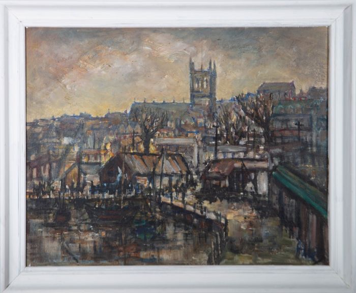 Stella Mary Edwards STISA - Mid 20th Century Oil, Evening In Penzance