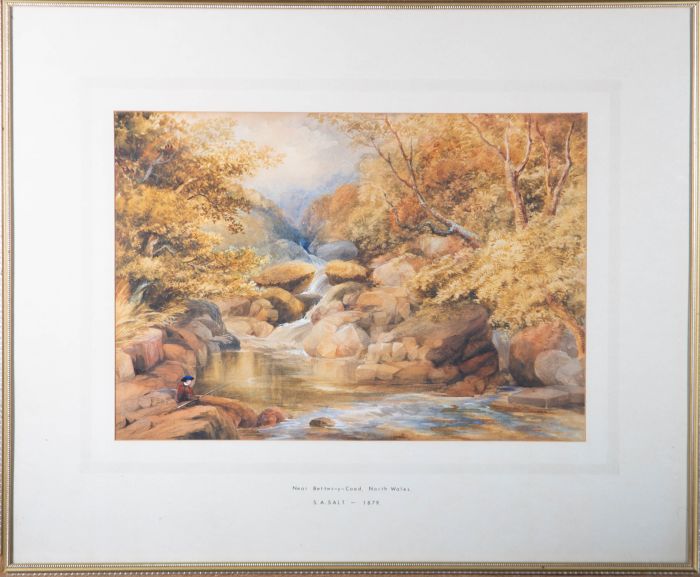 S.A. Salt - 1879 Watercolour, Near Betws-y-Coed, North Wales