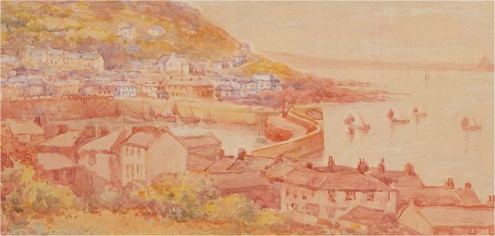1939 Watercolour - Harbour Cottages, Mousehole
