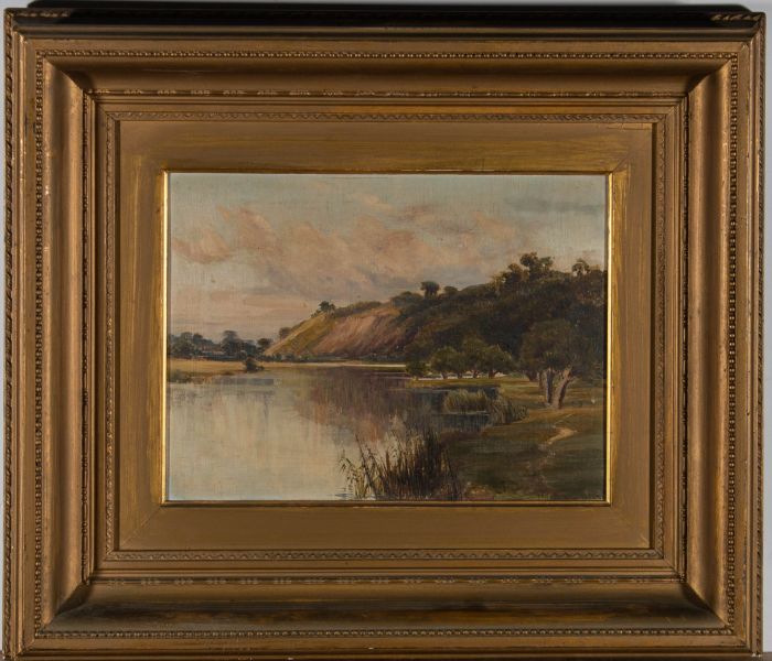 J. Alfred Swatkins (fl.1888-1923) - 1895 Oil, River and Rushes