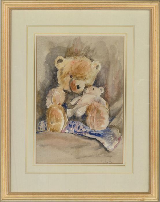 Contemporary Watercolour - Teddy Bears