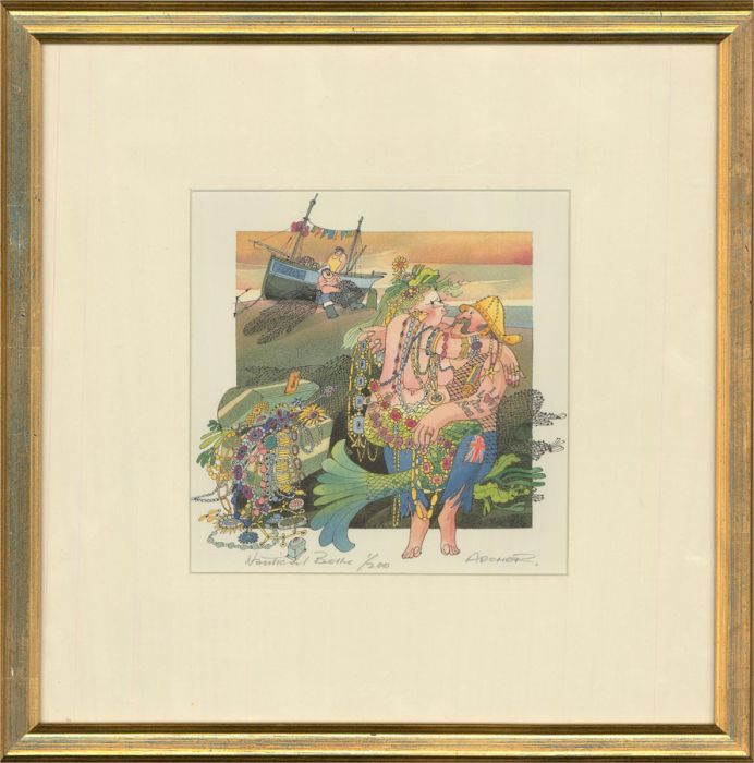 C.J. Archer RI (1928-2016) - A Pair of Contemporary Giclees, Nautical Bette