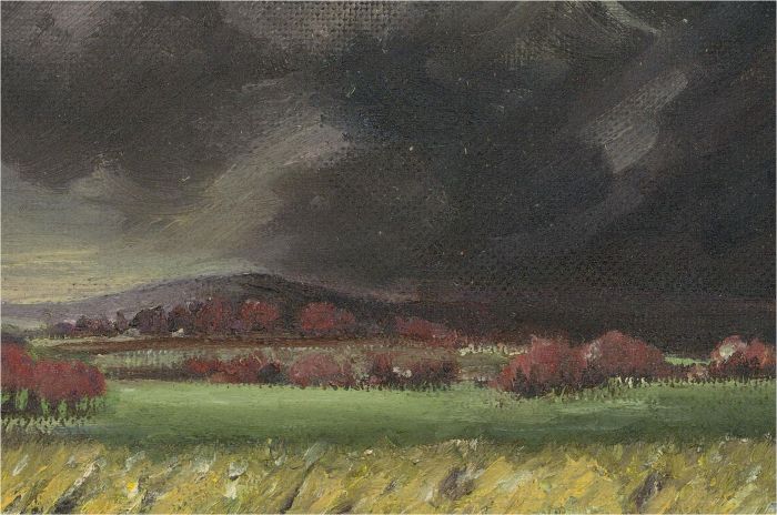 Vita Gollancz (1926-2009) - Contemporary Oil, Gloomy Skies