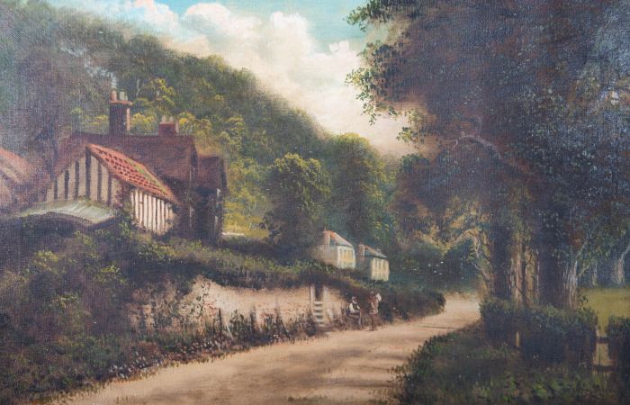 J. Lewis - Mid 20th Century Oil, Mickleham, Surrey