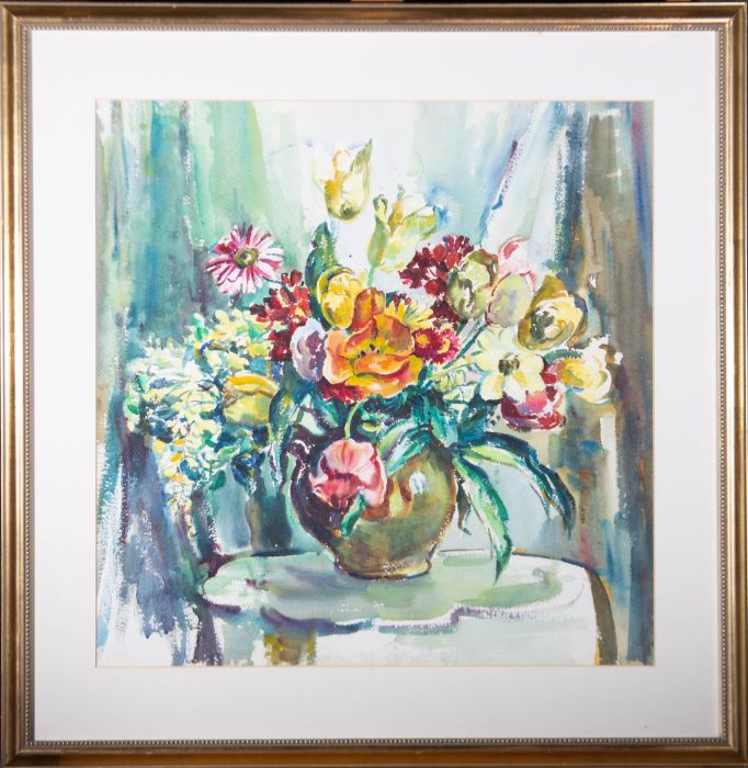 Marcella Smith (1887-1963) - Mid 20th Century Watercolour, Vibrant Summer Blooms