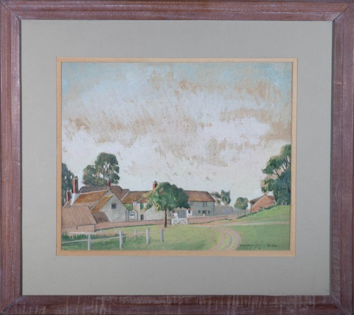 Donald Hughes RWA (1881-1970) - Mid 20th Century Watercolour, Country Farm