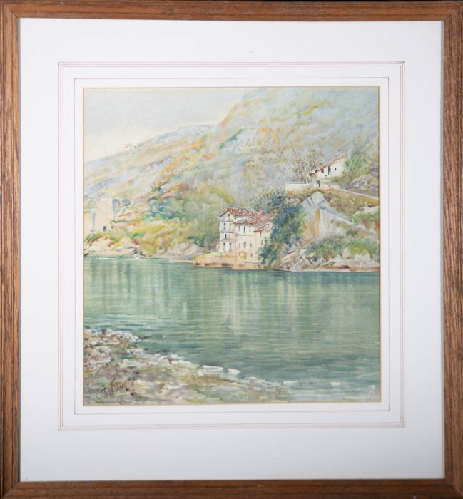 Frederick William Sturge - Early 20th Century Watercolour, Lake Scene