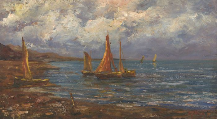 A. Vituli - 20th Century Oil, Sailing Boats