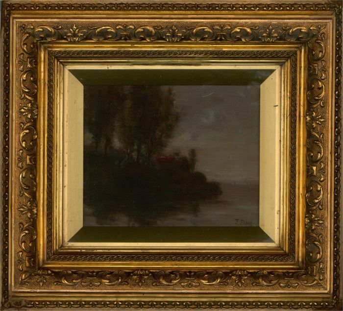 James Dey - c.1900 Oil, Coastal Scene