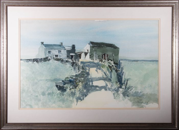 G. John Blockley RI RWA (1921-2002) - Watercolour, On Greenhow Hill, Wharfedale