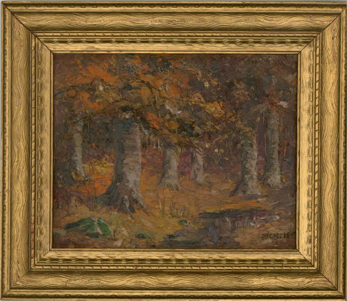 Nichols - 1929 Oil, Autumn In The Woods