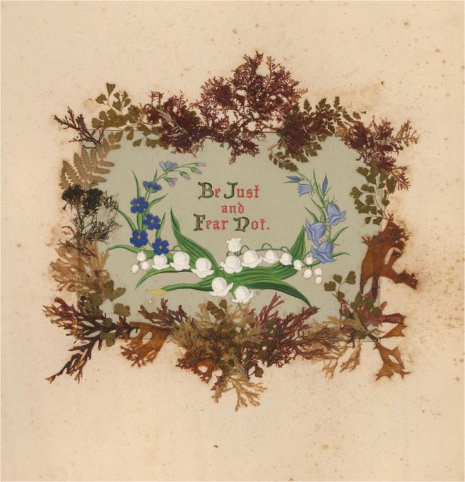 Late 19th Century Watercolour - Hand Painted Victorian Scrapbook Pages