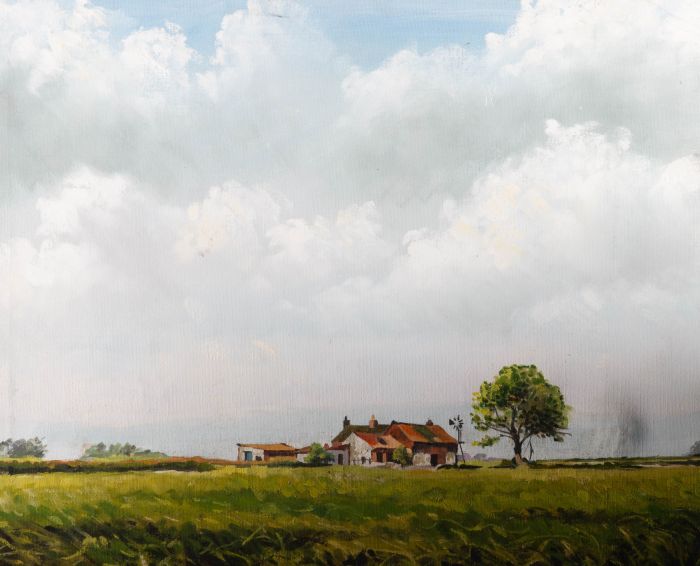 Terry Shelbourne (1930-2020) - 1976 Oil, Summer Farm