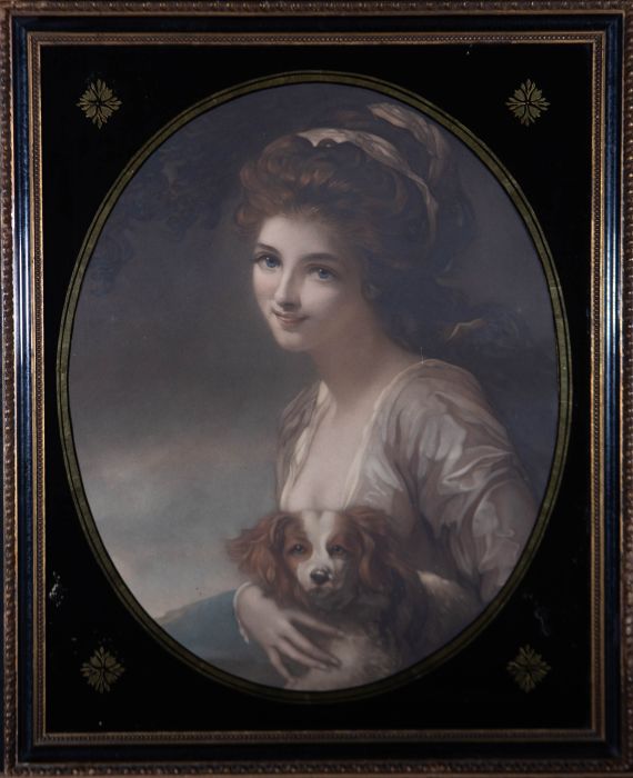 After George Romney (1734-1802) - Early 20th Century Mezzotint, Lady Hamilton
