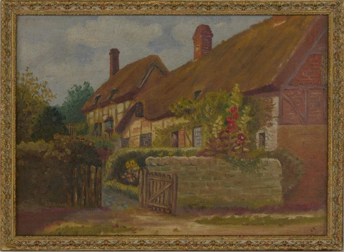 Lawrence Spence (1932-2017) - 20th Century Oil, Thatched Cottages
