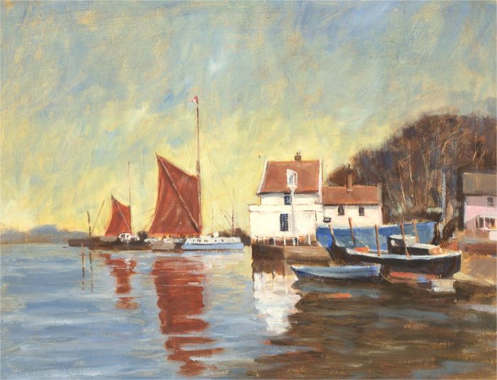 Lawrence Spence (1932-2017) - 20th Century Oil, Boats and White Houses