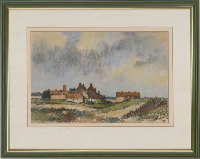 Lawrence Spence (1932-2017) - Contemporary Pastel, Rural Village