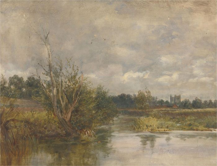 Attrib. James Lees Bilbie (1860-1946) - Early 20th Century Oil, Cloudy Day