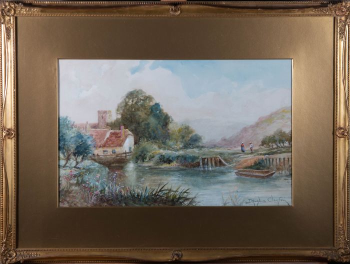 J. Hughes Clayton (1891-1929) - Early 20th Century Watercolour, Pastoral Idyll