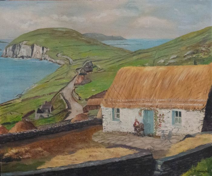 P. Winnington - 1972 Oil, Dunmore Head, Dingle Peninsula