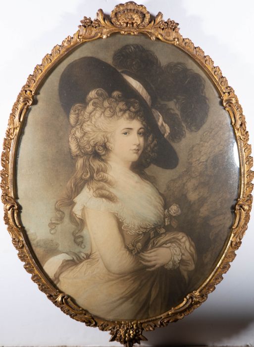 After Gainsborough - Early 20th Century Mezzotint, The Duchess of Devonshire