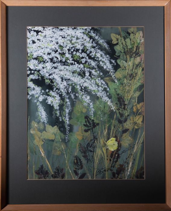 Contemporary Gouache - Spring In The Hedgerow