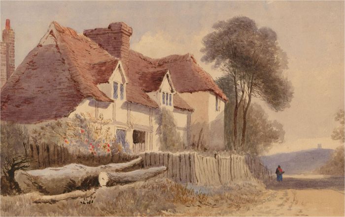Late 19th Century Watercolour - Country Cottage