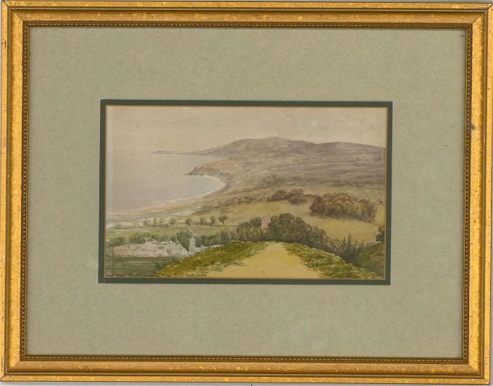 1906 Watercolour - View from Grabbit near Dunster