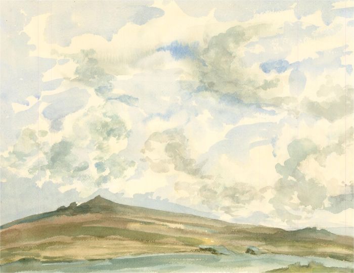 Sylvia E. Churchward-Wade - Contemporary Watercolour, Landscape View II