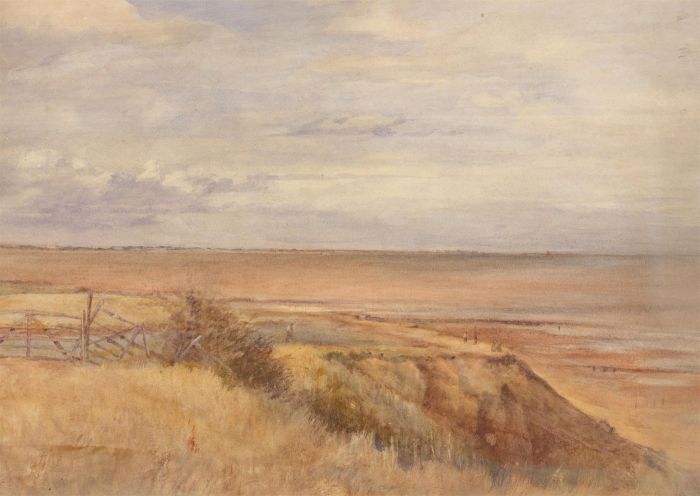 Mid 20th Century Watercolour - Low Tide