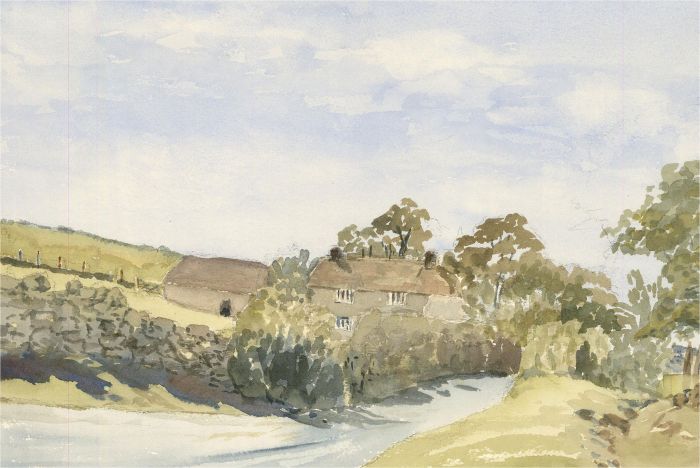 Sylvia E. Churchward-Wade - Contemporary Watercolour, Farm Scene