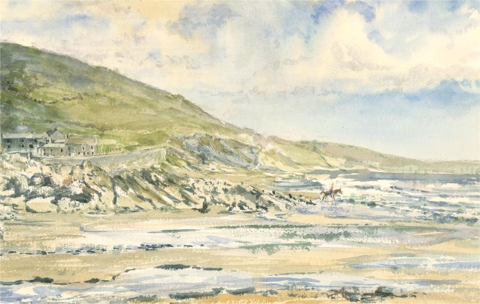 Sylvia E. Churchward-Wade - Contemporary Watercolour, Galloping