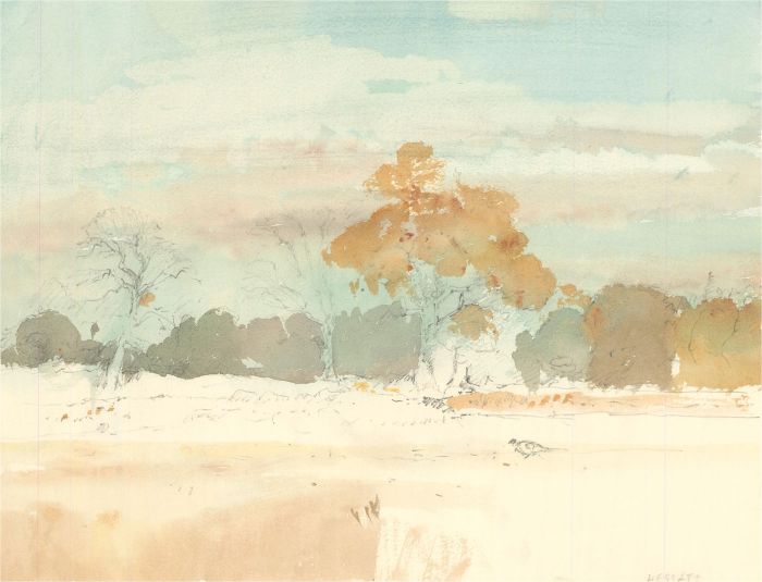 Keith Johnson (1931-2018) - Contemporary Watercolour, Autumnal Landscape