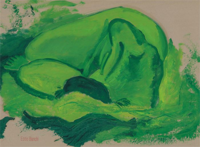 Eddie Bianchi (fl.1975-95) - Contemporary Oil, Sleeping In Green