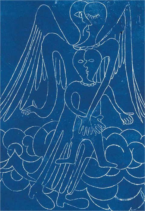 Eddie Bianchi (fl.1975-95) - Contemporary Engraving, Angelic Mother And Child