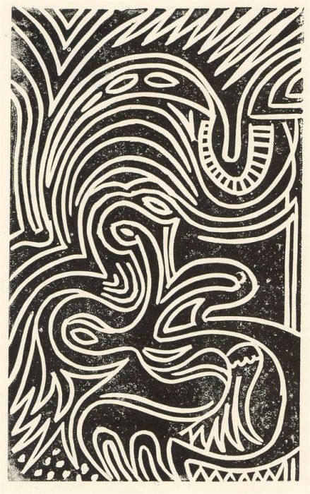 Eddie Bianchi (fl.1975-95) - Contemporary Silkscreen, Monochrome Maze