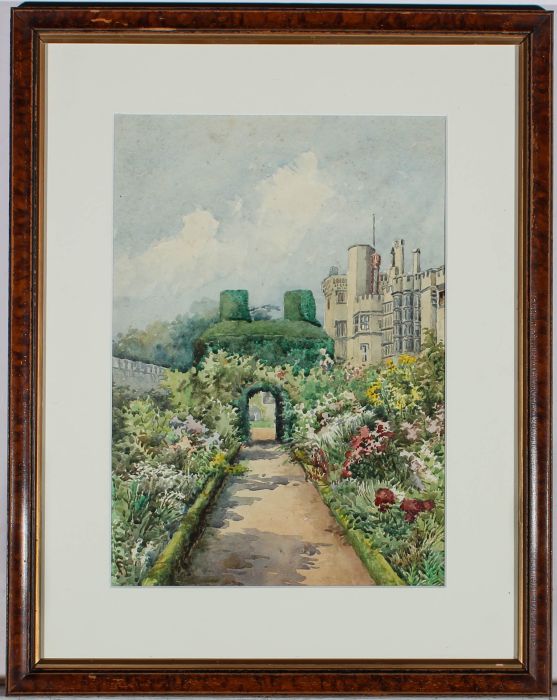 Framed Mid 20th Century Watercolour - Thornbury Castle Grounds