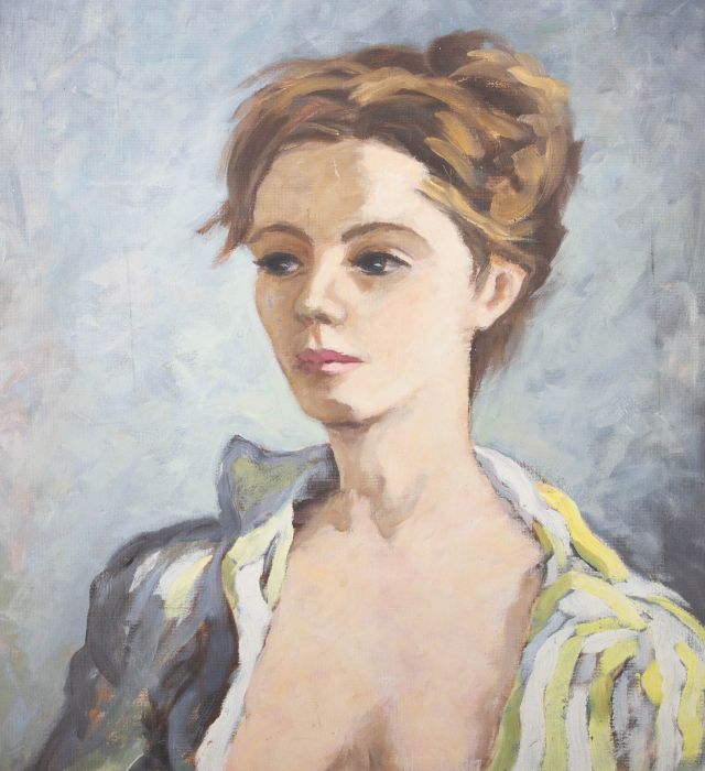 20th Century Oil - Female Portrait