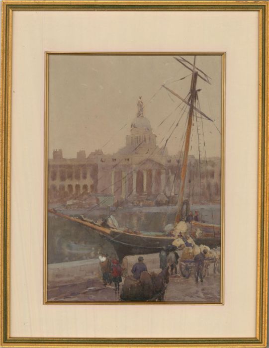 Early 20th Century Watercolour - The Custom House, Dublin