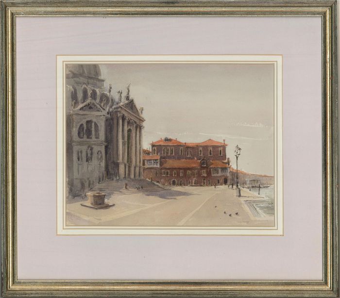 After Trevor Chamberlain - Contemporary Watercolour, Santa Maria della Salute