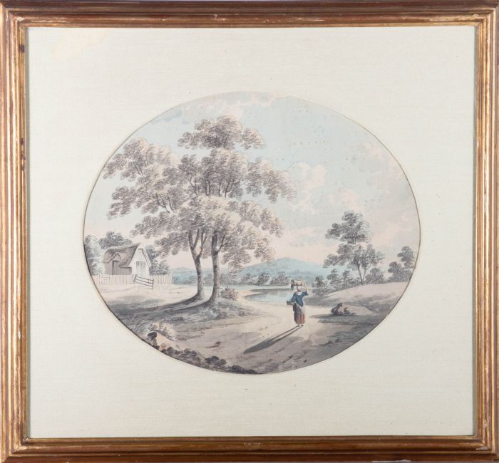 18th Century English School Watercolour - Pastoral Scene
