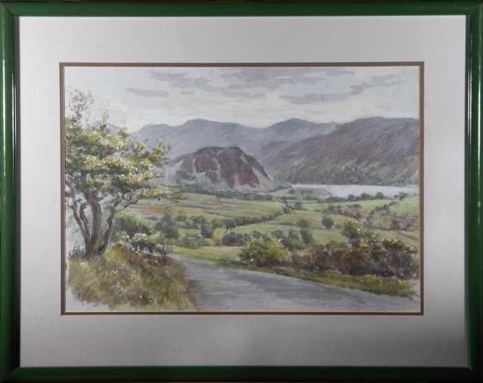 Ronald Dickinson (1916-1985) - 1983 Watercolour, Ennerdale from Croasdsale Brow