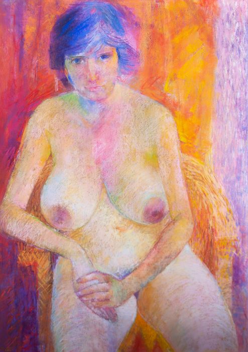 John Ivor Stewart PPPS (1936-2018) - Contemporary Pastel, Fauvist Nude