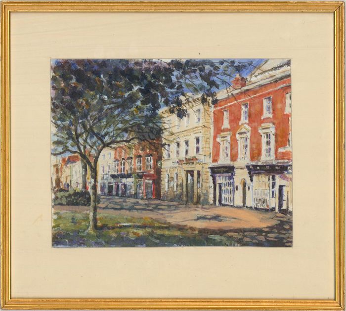 1995 Oil - Sunlit High Street