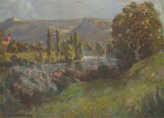 A. Jeaumougin - Mid 20th Century Oil, French Landscape