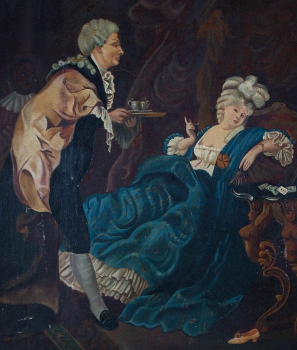 After Maurice Quentin de La Tour - 20th Century Oil, A Seductive Suggestion