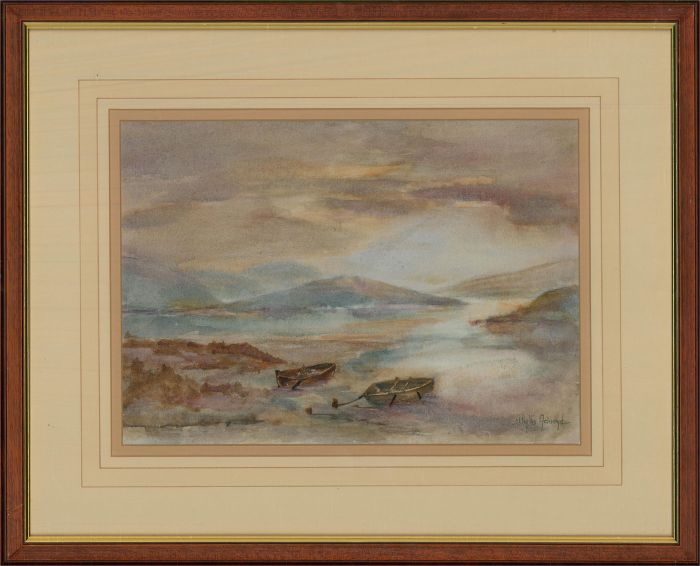Phyllis Ackroyd - 20th Century Watercolour, Rowing Boats