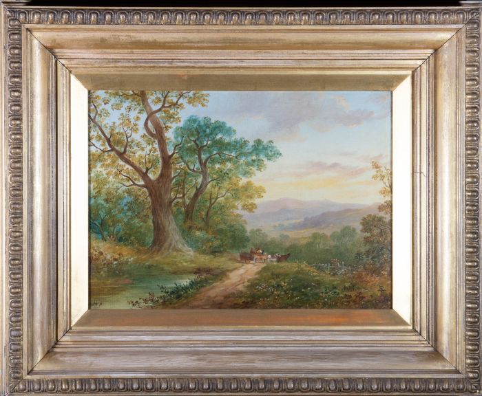 J. V. H - Mid 19th Century Oil, The Onward Journey